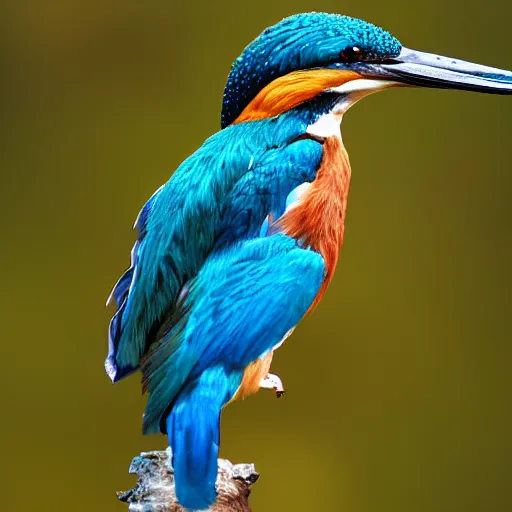 Image similar to a kingfisher formed from coloured smoke