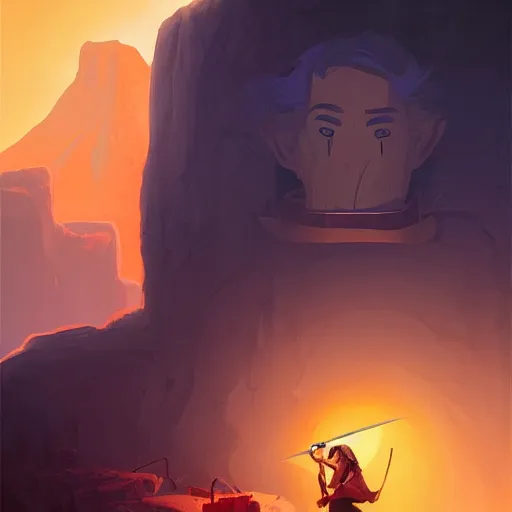 Image similar to face icon stylized minimalist raiders of the lost ark 1 9 8 1, loftis, cory behance hd by jesper ejsing, by rhads, makoto shinkai and lois van baarle, ilya kuvshinov, rossdraws global illumination