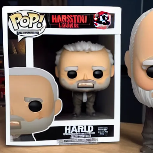 Image similar to hide the pain harold as a funko pop