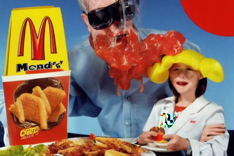 Image similar to mcdonald's cellphone meal, y 2 k cybercore, advertisement photo