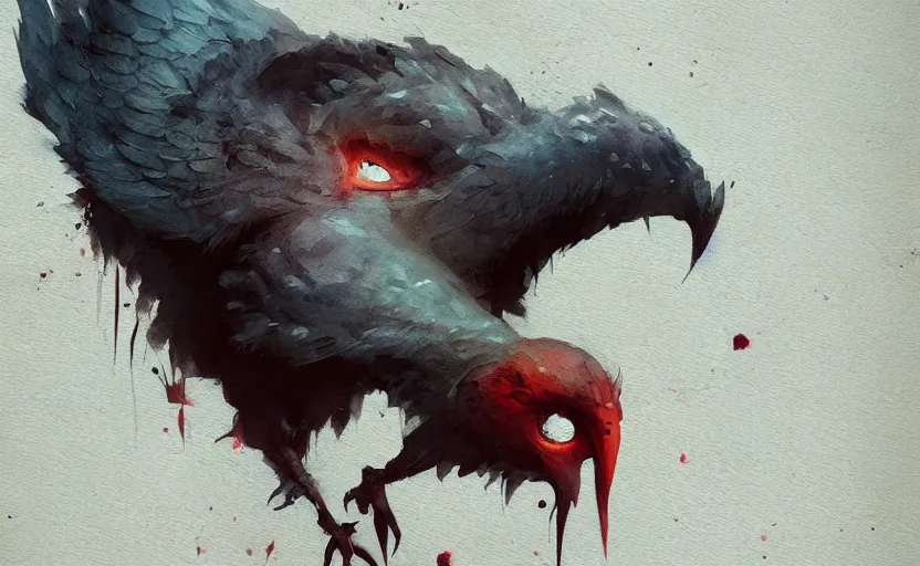 Prompt: a painting of delibirb 6 6 6 trending on artstation in the style of greg rutkowski, 3 d, watercolor