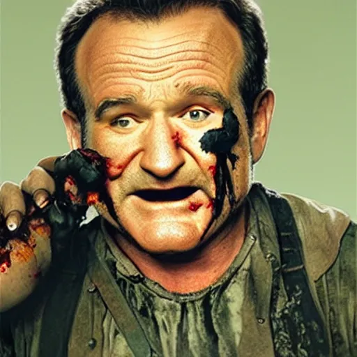 Image similar to zombie robin williams