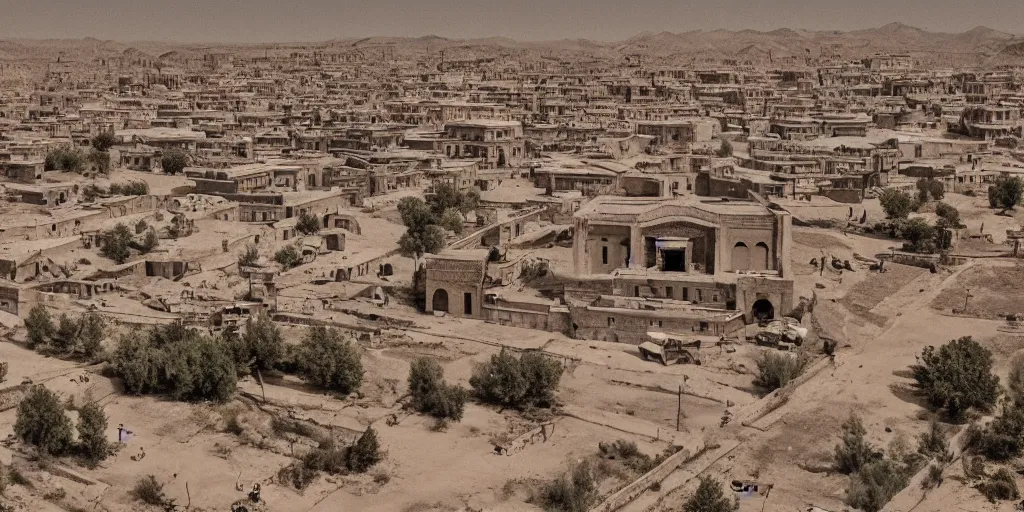 Image similar to old samarkand city, cinematic shot, realistic, highly detailed,