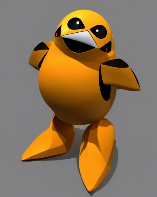 Image similar to pokedstudio pokedbot, rendered in blender, symmetrical