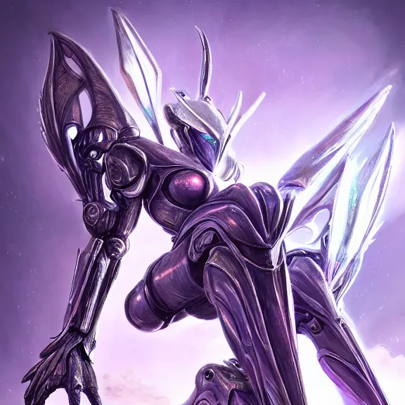 Prompt: extremely detailed ground shot of a giant beautiful stunning goddess 500 foot tall anthropomorphic hot robot mecha female dragon, silver sharp streamlined armor, detailed head, sharp claws, glowing Purple LED eyes, sitting elegantly in front of a tiny human the size of her foot, micro pov, dragon art, warframe fanart, Destiny fanart, macro art, giantess art, furry art, furaffinity, high quality 3D realism, DeviantArt, Eka's Portal, G6