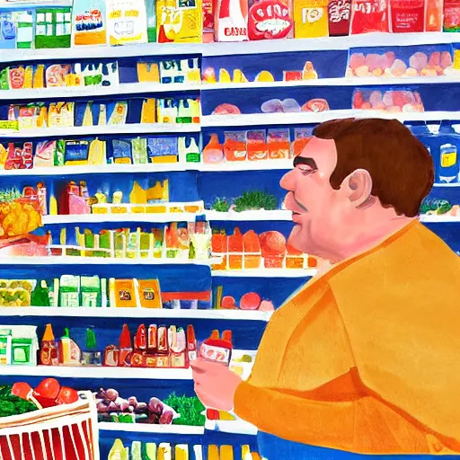 Prompt: a grocery story painted by a famous Greek artist