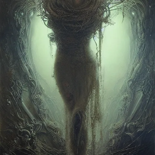 Prompt: cyberpunk medusa by gustave dore and gustave moreau and beksinski and giger and craig mullins and jeremy mann
