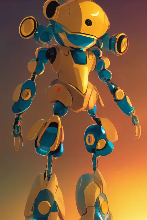 Image similar to metabots medabots medarotto medarot robot minimalist comics, behance hd by jesper ejsing, by rhads, makoto shinkai and lois van baarle, ilya kuvshinov, rossdraws global illumination ray tracing hdr radiating a glowing aura