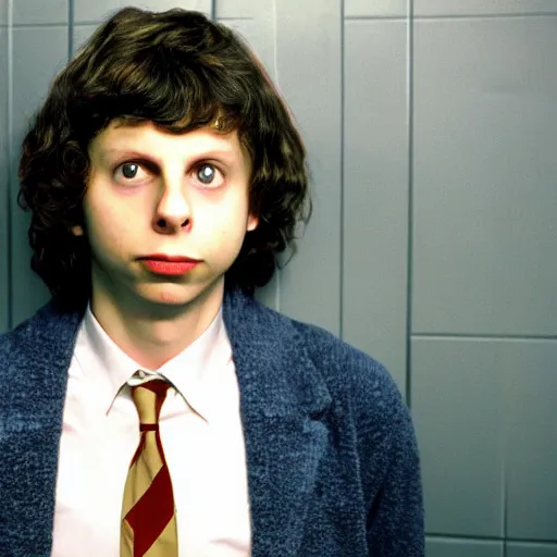 Image similar to michael cera in pulp fiction, photograph