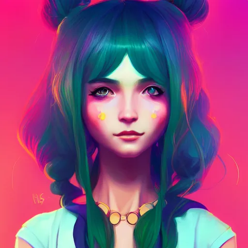 Image similar to portrait of a beautiful hippie, art by lois van baarle and ross tran and sam yang and ilya kuvshinov and guweiz, digital art, high detail, sharp focus, unreal engine 5, trending on artstation, deviantart, pinterest, 4 k uhd image