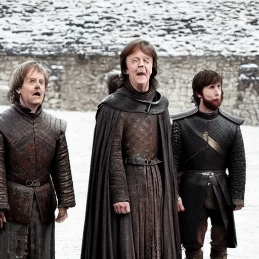 Image similar to Paul McCartney in Game of Thrones