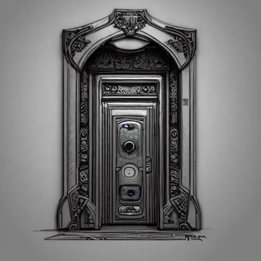 Image similar to the room of door latches, concept art, trending on artstation, highly detailed, intricate, sharp focus, digital art, 8 k