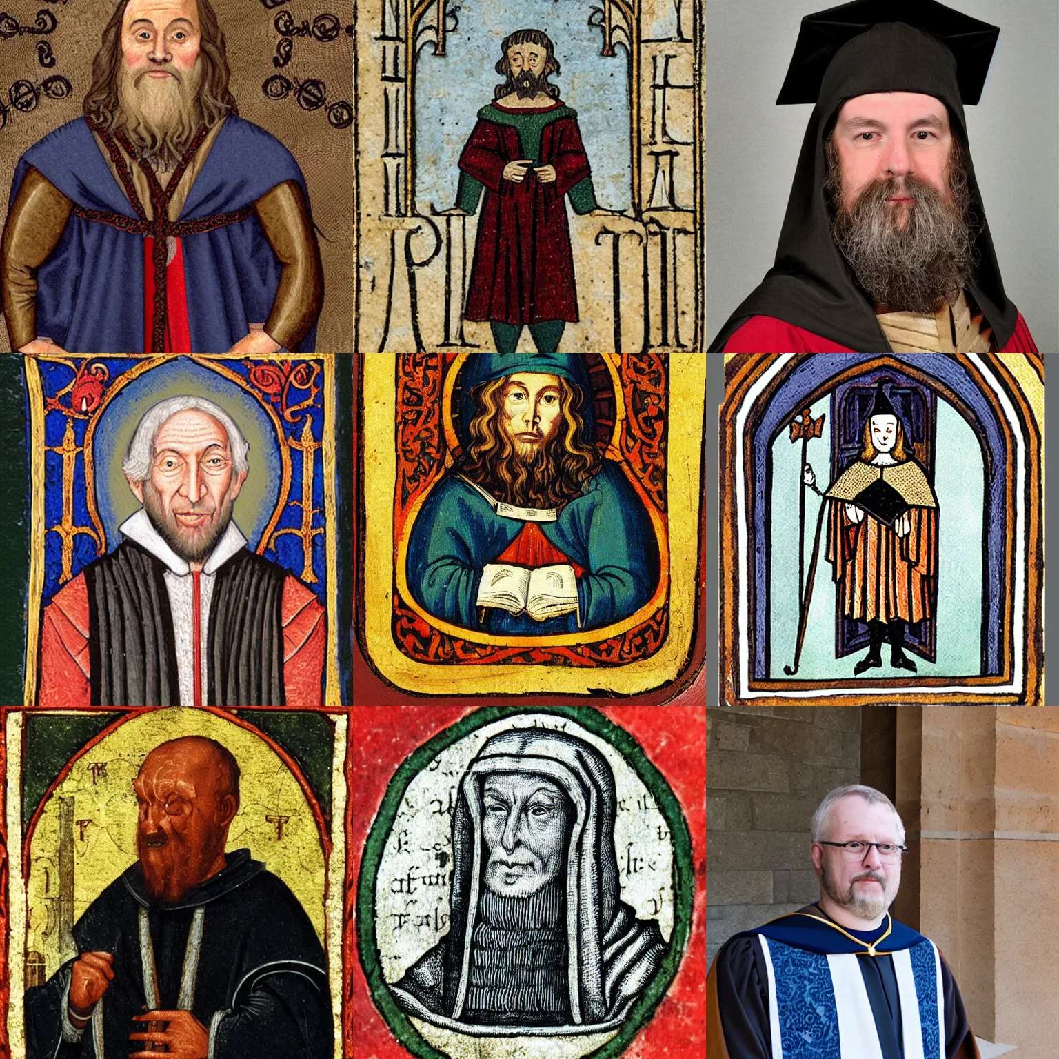 Image similar to faculty photo of a medieval studies professor