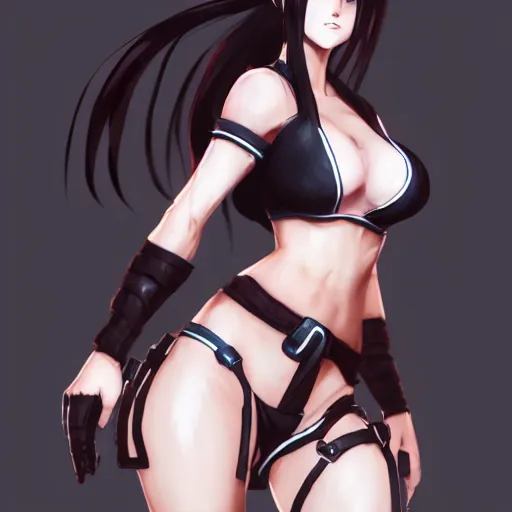 Prompt: concept art of tifa lockhart by WLOP, rossdraws, Logan Cure, Mingchen Shen, BangkuART, sakimichan, yan gisuka, JeonSeok Lee, zeronis, Chengwei Pan on artstation