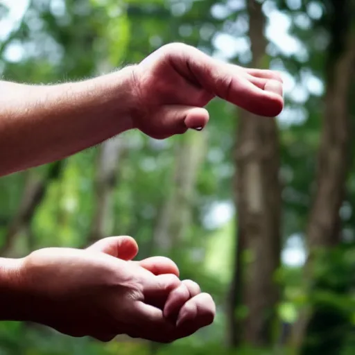 Image similar to man showing us his hand