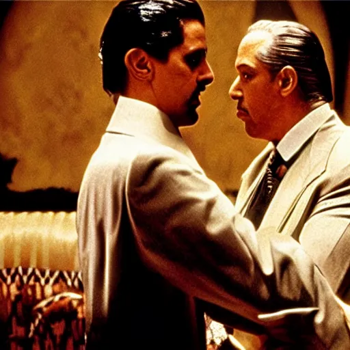 Image similar to the godfather, still from movie the fifth element