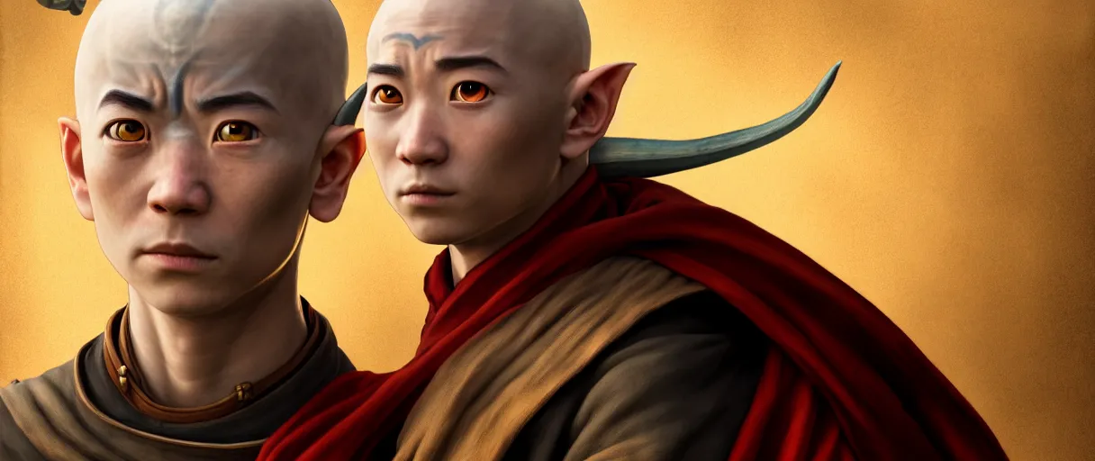 Image similar to hyperrealist highly detailed english medieval portrait of a master earthbender man, concept art avatar the last airbender dramatic studio lighting cell shaded 8k wide angle shallow depth of field