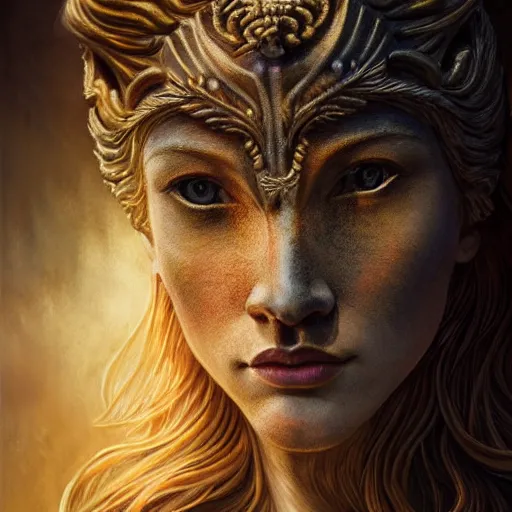 Prompt: majestic gracious regal deity artemis portrait, ancient greece, goddess of the hunt, the wilderness, atmospheric lighting, painted, intricate, volumetric lighting, beautiful, rich deep colours masterpiece, golden hour, sharp focus, ultra detailed, by leesha hannigan, ross tran, thierry doizon, kai carpenter, ignacio fernandez rios