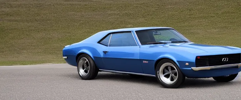 Image similar to denim blue audi camaro b 1 ( 1 9 6 9 )