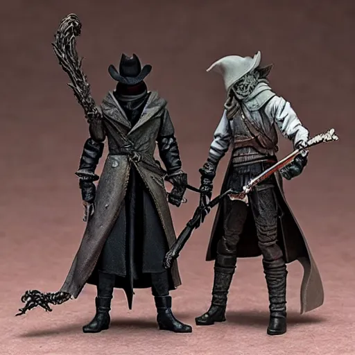 Prompt: bloodborne action figures