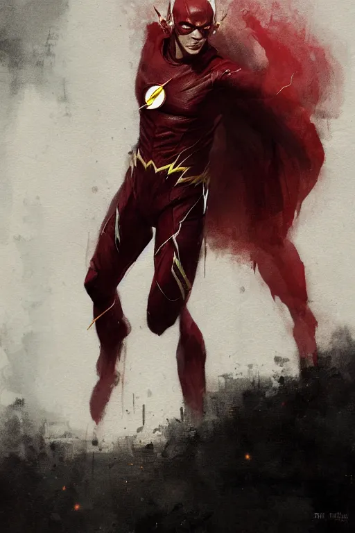 Prompt: ezra miller as flash in creepy theatre, ethereal fantasy art by greg rutkowski