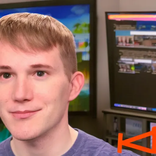 Image similar to linus Tech tips with a karen haircut