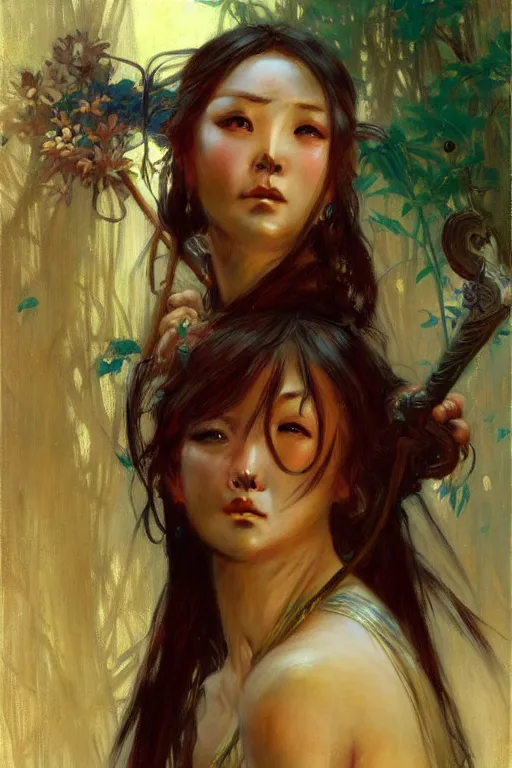 Prompt: attractive female, wuxia, painting by gaston bussiere, craig mullins, greg rutkowski, alphonse mucha