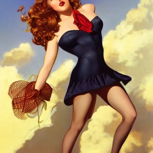 Image similar to hermione 1 1 1 by gil elvgren