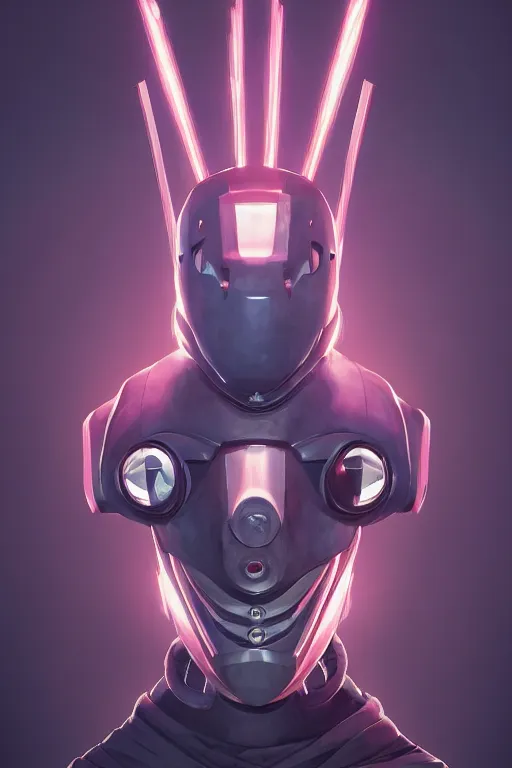 Image similar to epic mask helmet robot ninja portrait stylized as fornite style game design fanart by concept artist gervasio canda, behance hd by jesper ejsing, by rhads, makoto shinkai and lois van baarle, ilya kuvshinov, rossdraws global illumination radiating a glowing aura global illumination ray tracing hdr render in unreal engine 5