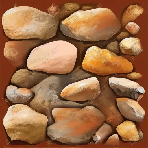Image similar to realistic cave painting, cave, high quality, rocks, paint
