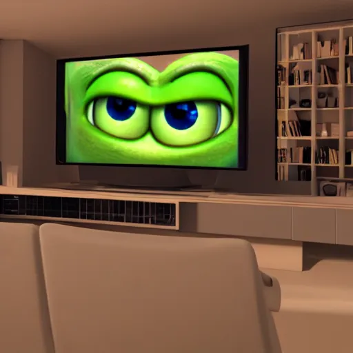 Image similar to Mike Wazowski, 4k