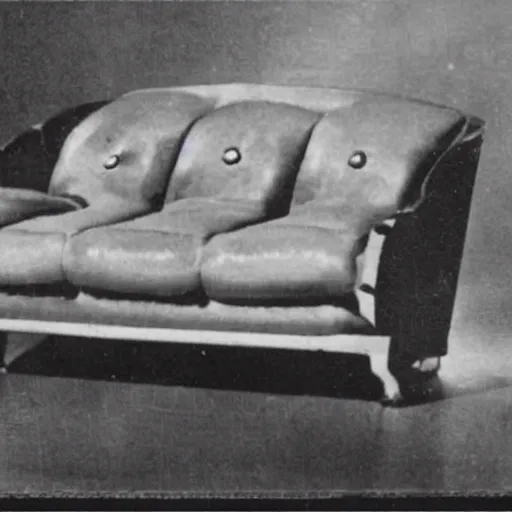 Image similar to 1942 photo shows a disturbing couch made from teeth