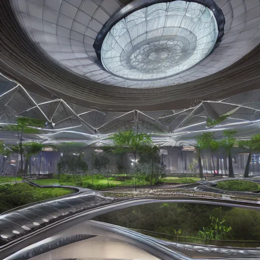 Image similar to octane render, industrial light magic, sharp professional photo inside a high - end luxurious solarpunk beautiful utopian futuristic chicago worlds fair, ultradetailed, photorealistic