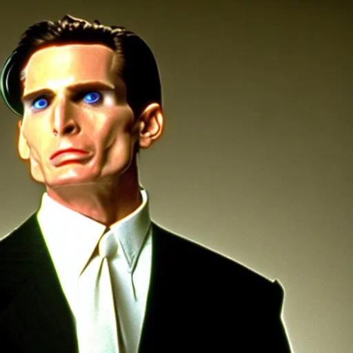 Prompt: patrick bateman as a nazi officer