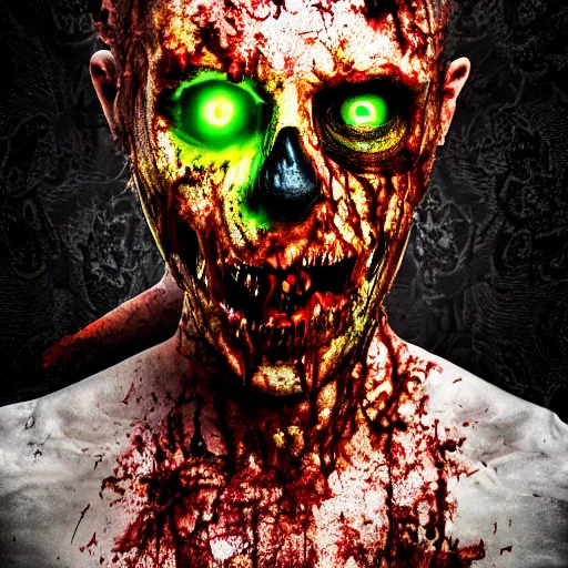 Image similar to exploding zombie head, high definition photography, professional