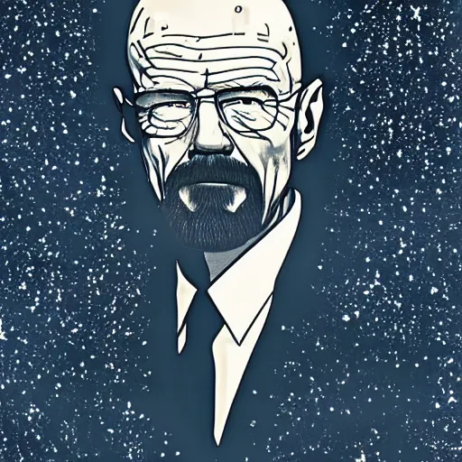 Prompt: walter white constellation of stars