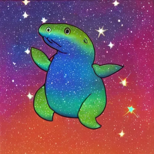 Image similar to rainbow cosmic platypus