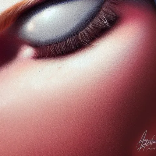 Prompt: closeup of sweating forehead, huge drops of sweat, heavy sweat, airbrush painting, forehead only, by Hajime Sorayama, trending on artstation, beautiful lighting, sharp, details, hyper-detailed, HD, HDR, 4K, 8K