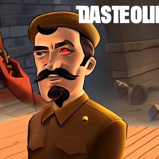 Prompt: joseph stalin, tf 2, valve, gameplay,