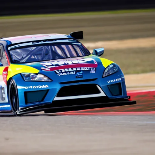 Image similar to GT4 Nissan Altimia race car racing on track photo 2022