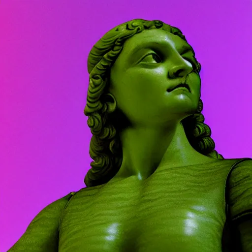 Image similar to a renaissance statue inside a neon ring 3 d render, black background, ray tracing, 8 k resolution, shar focus, hyper detailed, hyper realistic