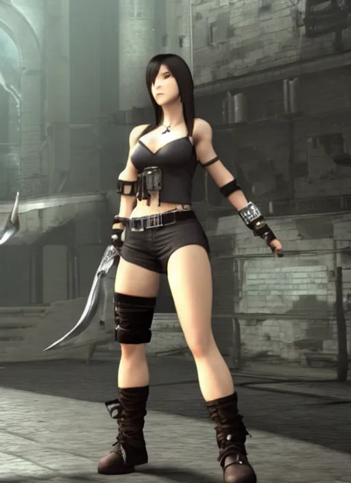 Image similar to game still of tifa lockhart in final fantasy