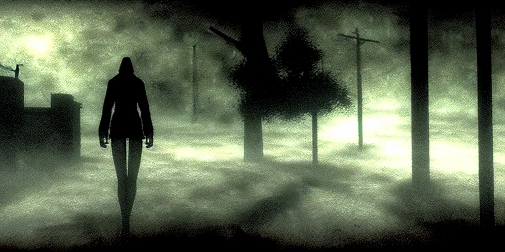 Prompt: heaven's night, silent hill