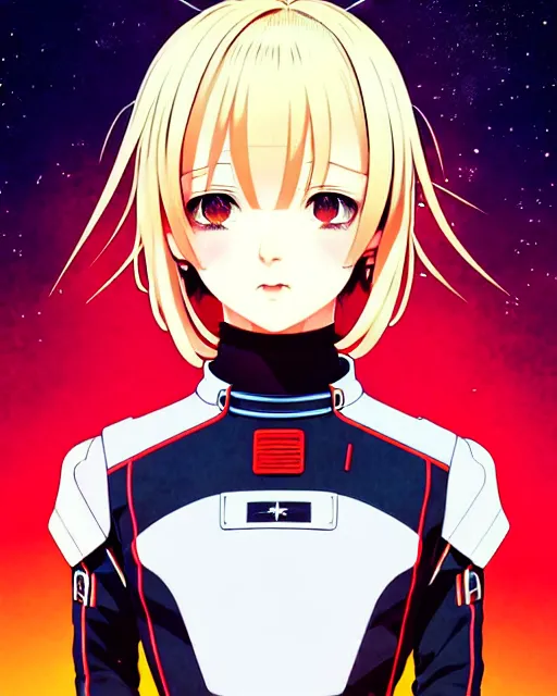 ilya kuvshinov manga portrait of space commander reol, | Stable Diffusion |  OpenArt