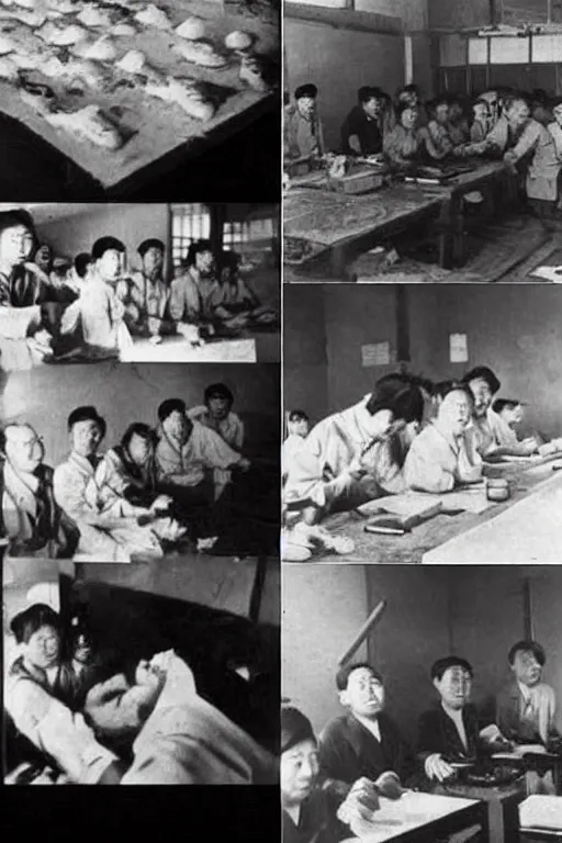 Prompt: unit 7 3 1, historical photo, japanese in china in 1 9 4 0 s, scientific research, clear photo