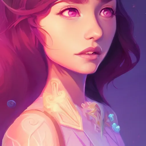 Image similar to a portrait of a beautiful Stella Maeve good magic, art by lois van baarle and loish and ross tran and rossdraws and sam yang and samdoesarts and artgerm, digital art, highly detailed, intricate, sharp focus, Trending on Artstation HQ, deviantart, unreal engine 5, 4K UHD image