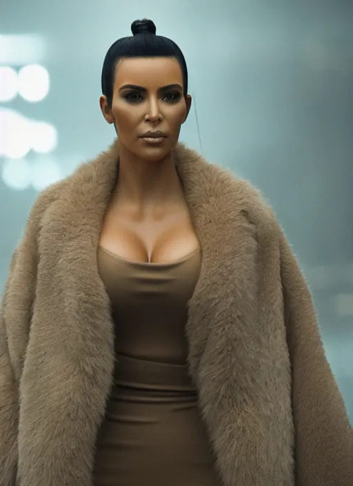 Image similar to film still of kim kardashian as Joi in Bladerunner 2049,