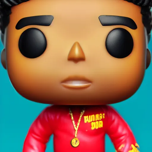 Image similar to funko pop of rapper youngboy never broke again, product shot, macro, hyper realistic, octane render, unreal engine, 4 k, 8 k