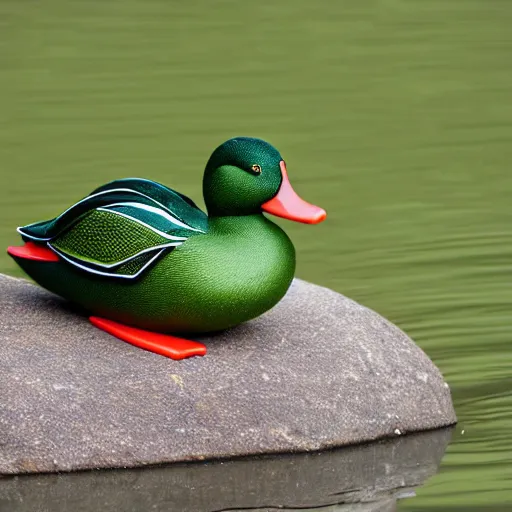 Prompt: green duck