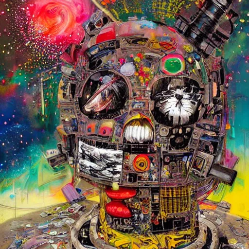 Image similar to Liminal space in outer space by David Choe